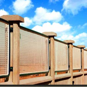 ترکیب دیوار بسته و نرده های فلزی به ارتفاع 200-250 سانتی متر (11M)