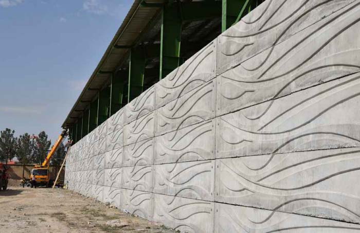 دیوارهای پوشش جانبی سالنهای صنعتی (8H)